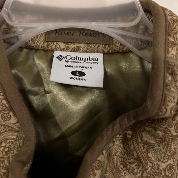 Vintage COLUMBIA Womens' River Resort Paisley Fabric Vest Size Large - Picture 2 of 5